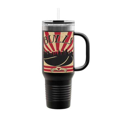 Chicago Bulls Sunset Art Insulated Travel Mug