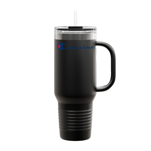 Cocaine Funny Logo Insulated Travel Mug