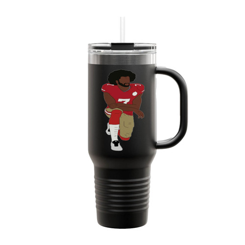 Colin Kaepernick Kneeling Art Insulated Travel Mug