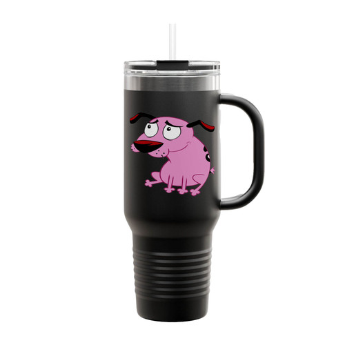 Courage The Cowardly Dog Animation Insulated Travel Mug