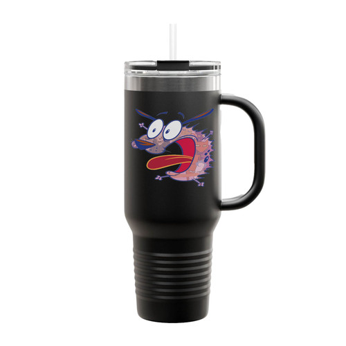 Courage The Cowardly Dog Evil Inside Toddler Insulated Travel Mug