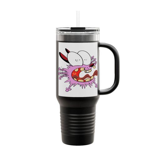 Courage The Cowardly Dog Practice 2 Insulated Travel Mug