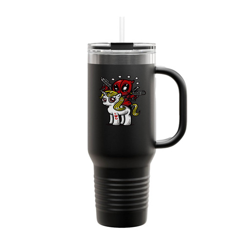 Cowboy Pool Insulated Travel Mug