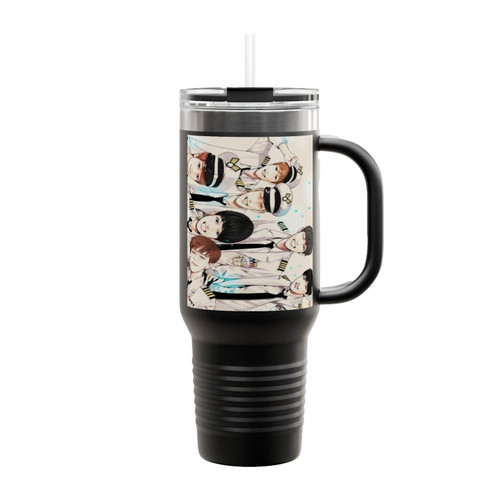 Cute Bts Members Insulated Travel Mug