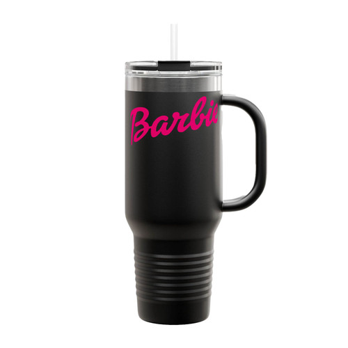 Cute Pink Barbie Insulated Travel Mug