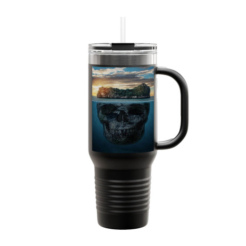 Dark Fantasy Island Insulated Travel Mug