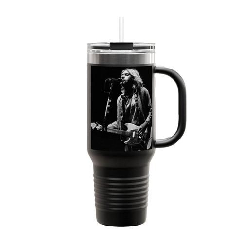 Dark Kurt Cobain Insulated Travel Mug