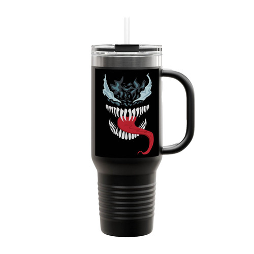 Dark Venom Abstract Insulated Travel Mug