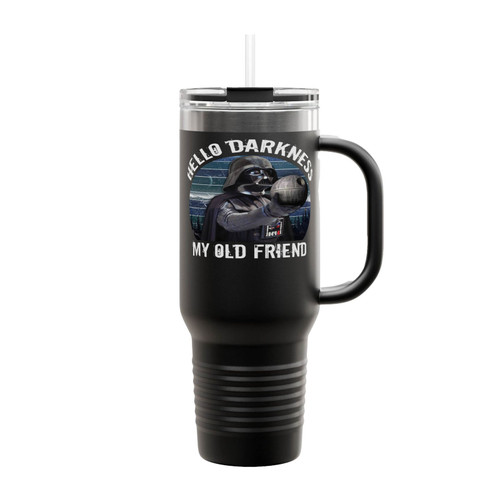 Darth Vader Hello Drakness My Old Friend Insulated Travel Mug