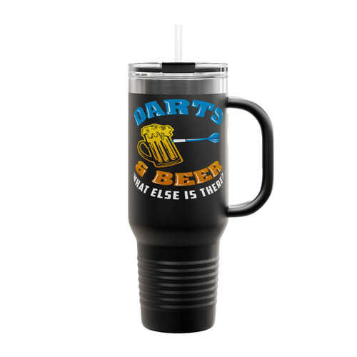 Darts & Beer What Else Is There Insulated Travel Mug