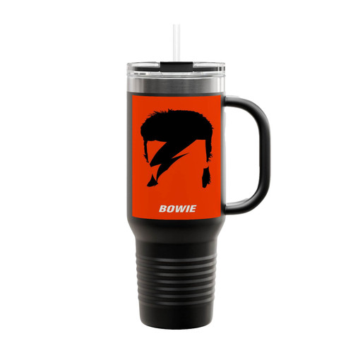 David Bowie Aladdin Sane Silhouette Insulated Travel Mug