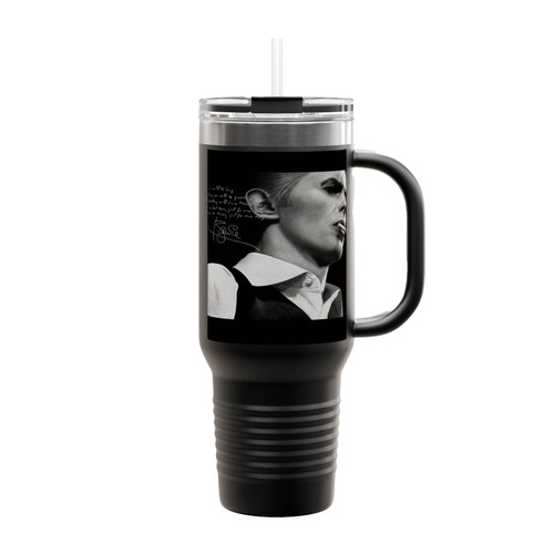 David Bowie Quotes Insulated Travel Mug