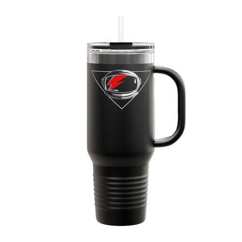 David Bowie Tribute Helmet Insulated Travel Mug