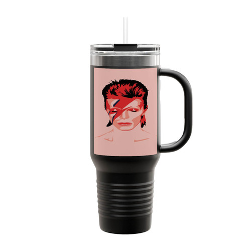 David Bowie Vintage Insulated Travel Mug