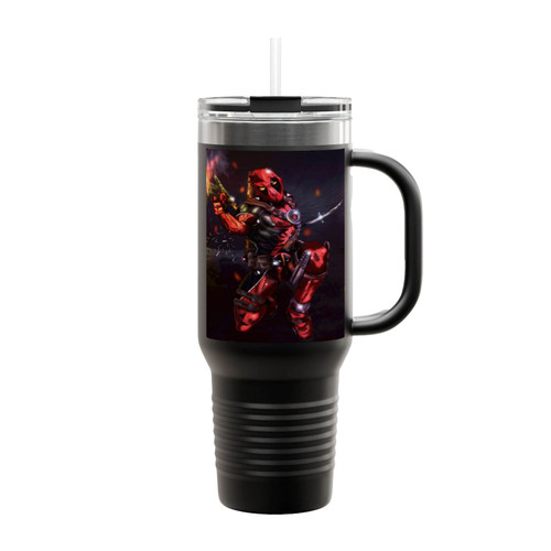 Deadpool Art Insulated Travel Mug