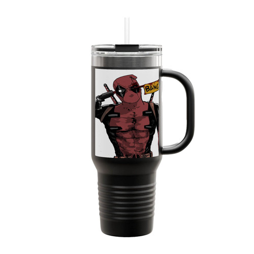 Deadpool Bang Insulated Travel Mug