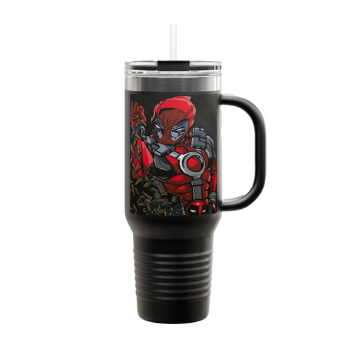 Deadpool Bullet Rain Insulated Travel Mug