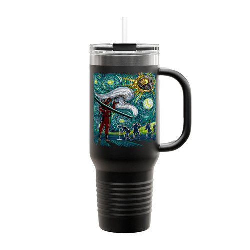 Deadpool He Did It Insulated Travel Mug