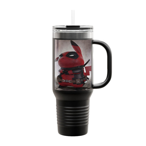 Deadpool Pikachu Insulated Travel Mug