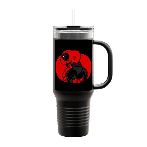 Deadpool Silhouette 1 Insulated Travel Mug