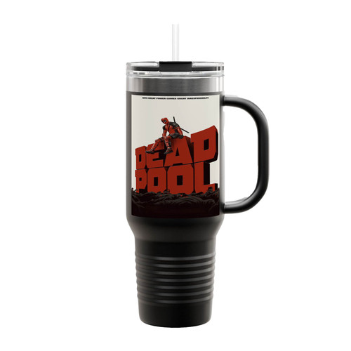 Deadpool Superhero Logo Insulated Travel Mug
