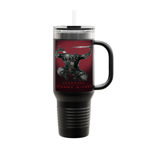 Deadpool Uncanny X Force Art Insulated Travel Mug