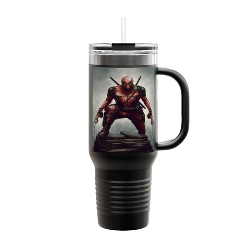 Deadpool Vs Wolverine Insulated Travel Mug