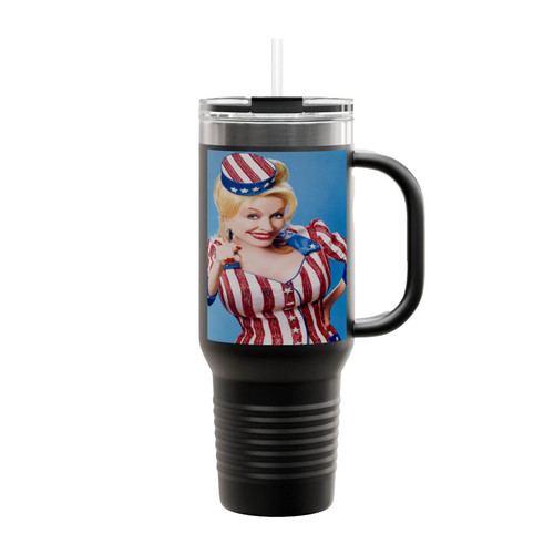 Dolly Parton As Uncle Sam Insulated Travel Mug