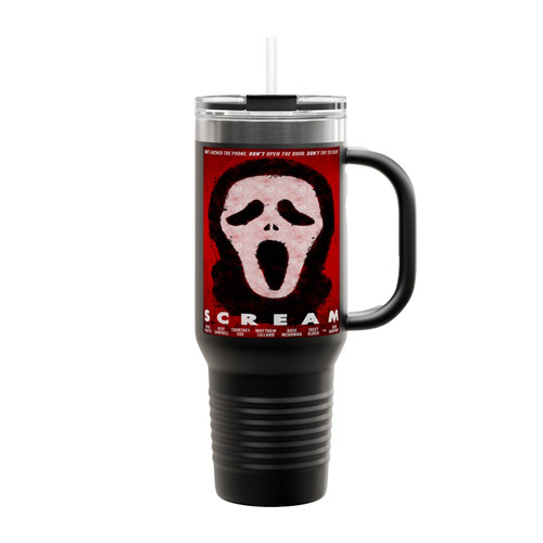 Dont Answer The Phone Dont Open The Door Dont Try To Escape Quote Of Scream Insulated Travel Mug
