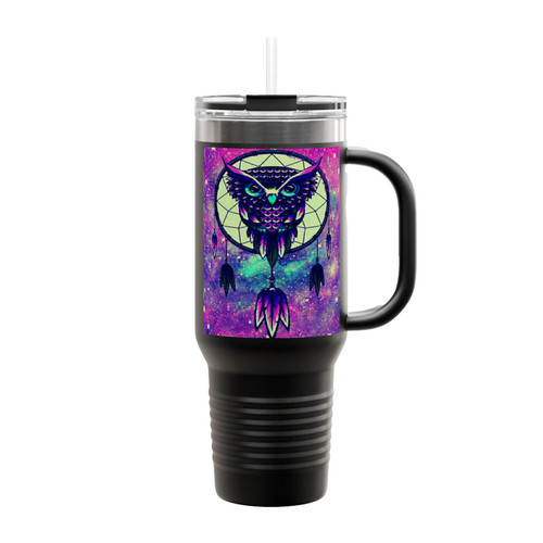 Dreamcatcher Owl Insulated Travel Mug