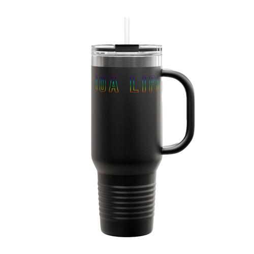 Dua Lipa Logo Insulated Travel Mug
