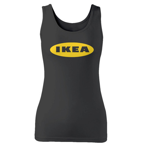 High quality print of this slim fit ikea women tank top will turn heads. And bystanders won't be disappointed - the racerback cut looks good one any woman's shoulders.