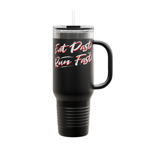 Eat Pasta Run Fasta Insulated Travel Mug