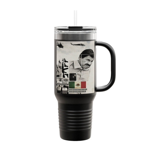 El Chapo Caution Insulated Travel Mug