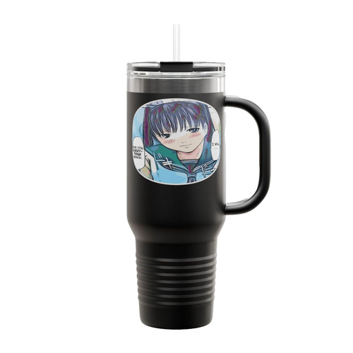 Everything Senpai Ahegao Anime Insulated Travel Mug