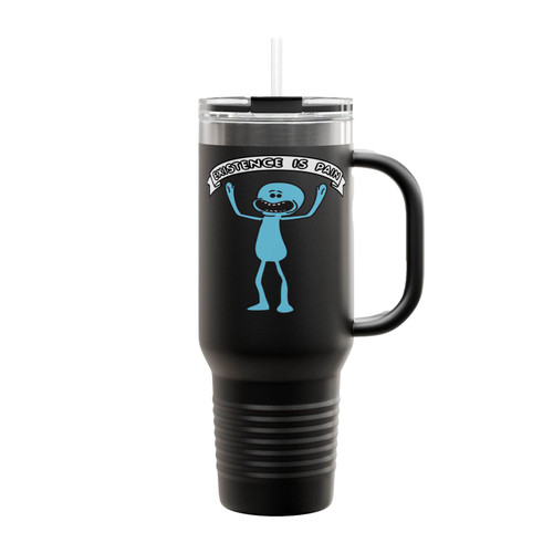 Existence Is Pain Rick And Morty Insulated Travel Mug
