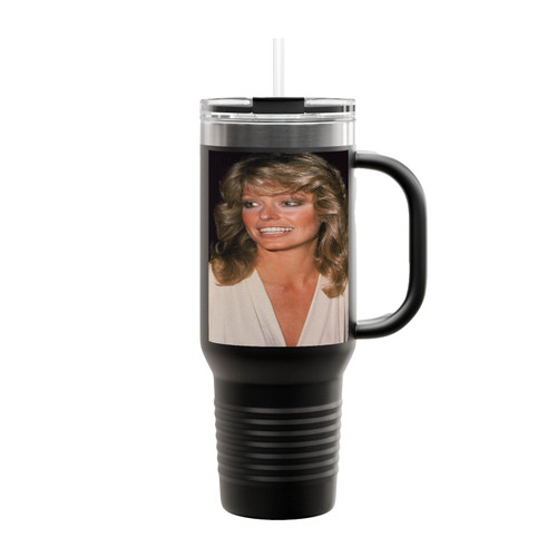 Farrah Fawcett Hair Insulated Travel Mug
