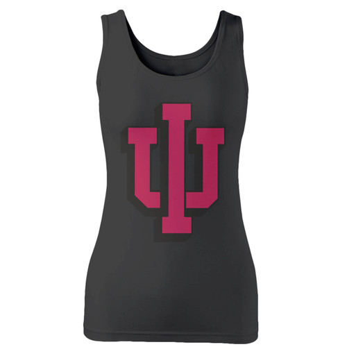 High quality print of this slim fit indiana hoosiers primary logo 2 women tank top will turn heads. And bystanders won't be disappointed - the racerback cut looks good one any woman's shoulders.
