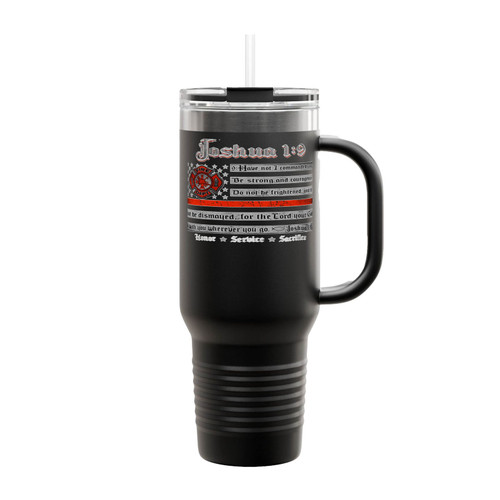 Firefighter Joshua 1 9 Insulated Travel Mug
