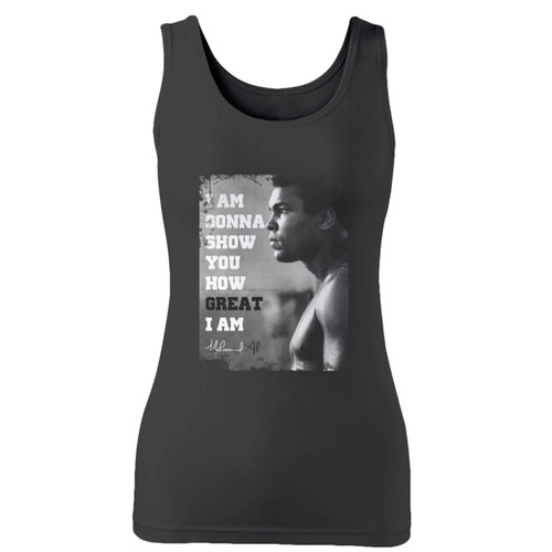 High quality print of this slim fit i am gonna show ali quote women tank top will turn heads. And bystanders won't be disappointed - the racerback cut looks good one any woman's shoulders.