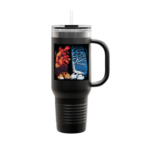 Fox Forest Two Side Insulated Travel Mug