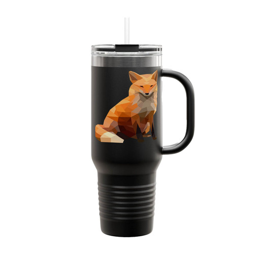 Fox Low Poly Insulated Travel Mug