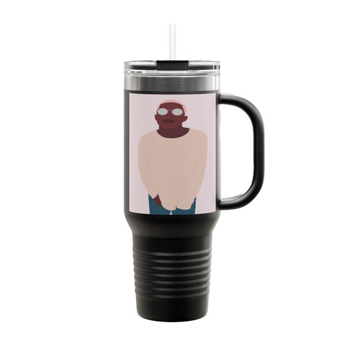 Frank Ocean Using Glasses Illustration Insulated Travel Mug