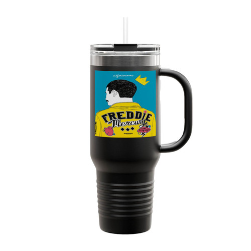 Freddie Mercury Art Insulated Travel Mug