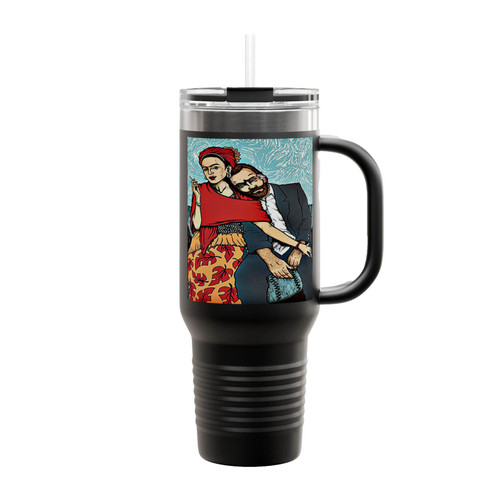 Frida Kahlo And Vincent Van Gogh Insulated Travel Mug