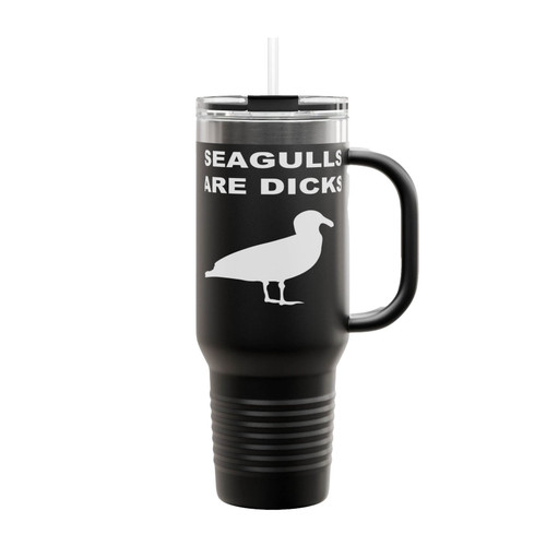 Funny Seagulls Insulated Travel Mug