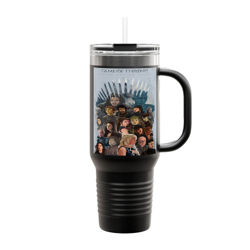 Game Of Thrones All Characters Insulated Travel Mug