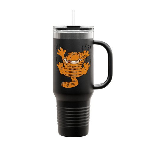 Garfield The Cat Scratch Wall Insulated Travel Mug