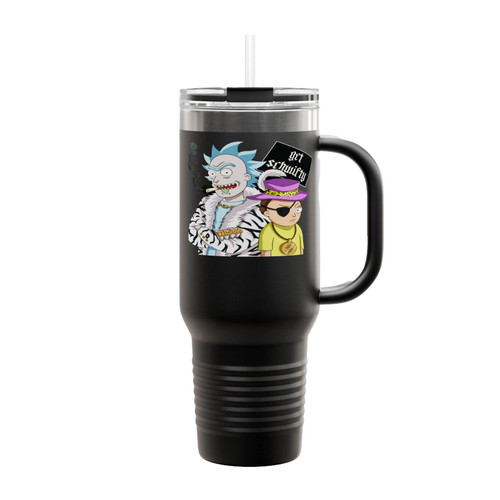 Get Schwifty Rick And Morty Enamel Insulated Travel Mug
