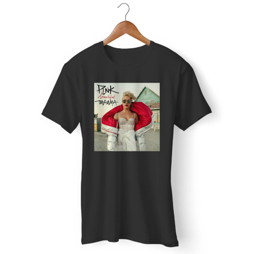 Pink Beautiful Trauma Poster Men T Shirt